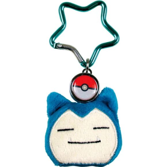 Snorlax Pokemon plush keychain with reel - Picture 1 of 7